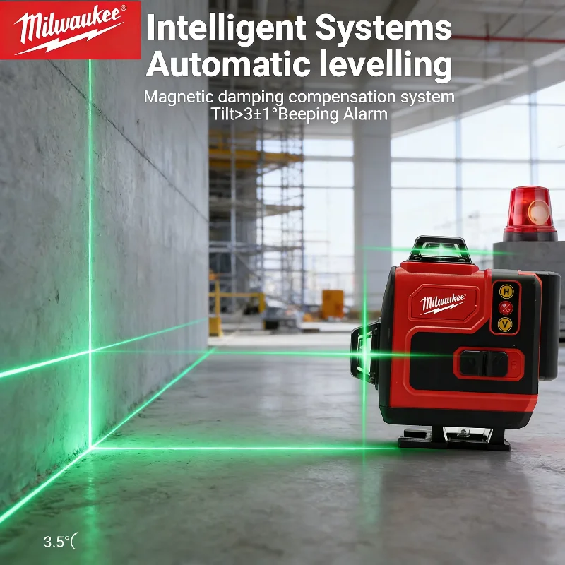 Laser Level 16 Lines 4D Green - Original Milwaukee 4D 16-Linien-Laser Hochpräziser Grüner
