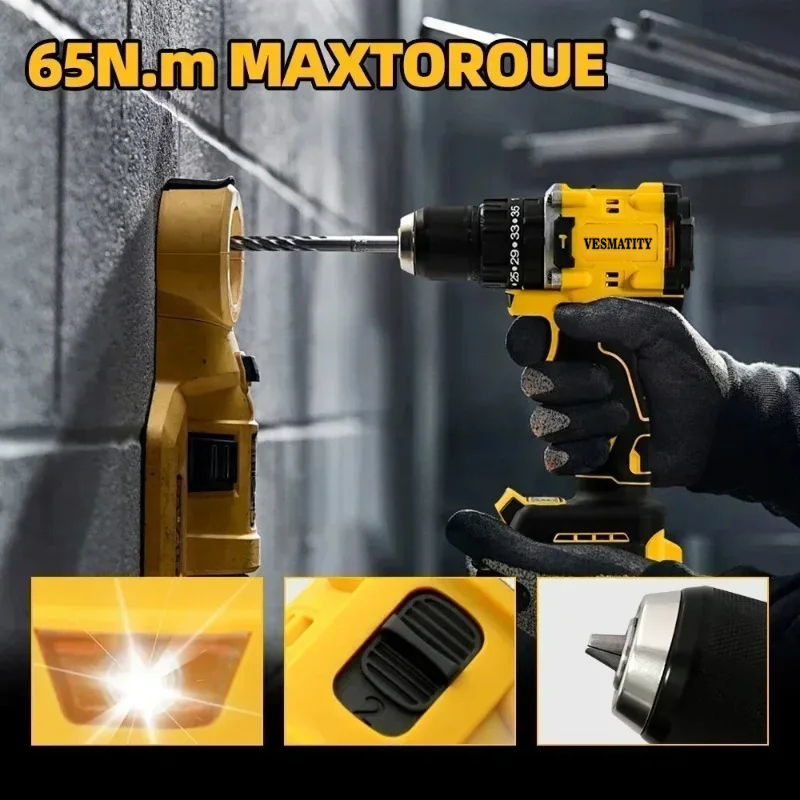 DCD805 Elektrischer Schraubend – Brushless Cordless Electric Drill 18V Bewertung und Preis