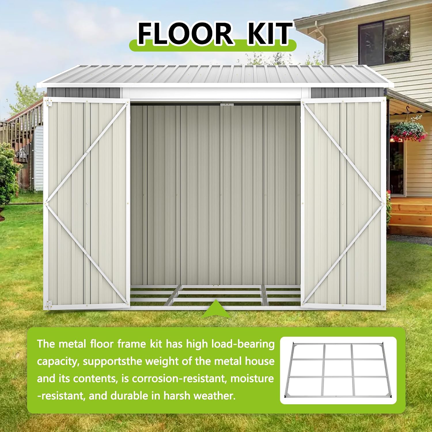 6x8FT Schiebeschuppen aus Meta – Garden Tools Bewertung und Preis