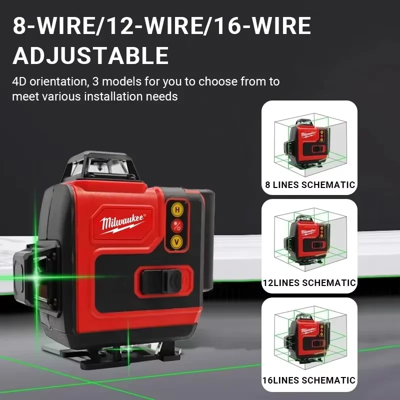 Original Milwaukee 4D 16-Linie – Laser Level 16 Lines 4D Green Bewertung und Preis